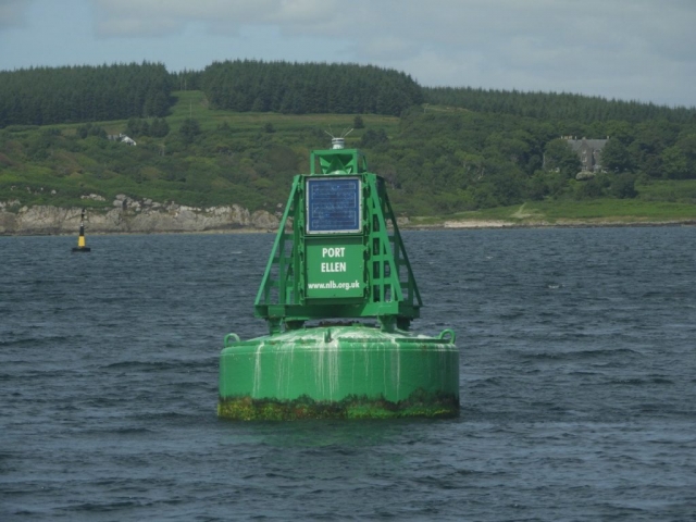 A large ferry was leaving just as we were tacking up into the bay